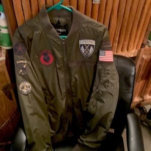 Express bomber jacket od green